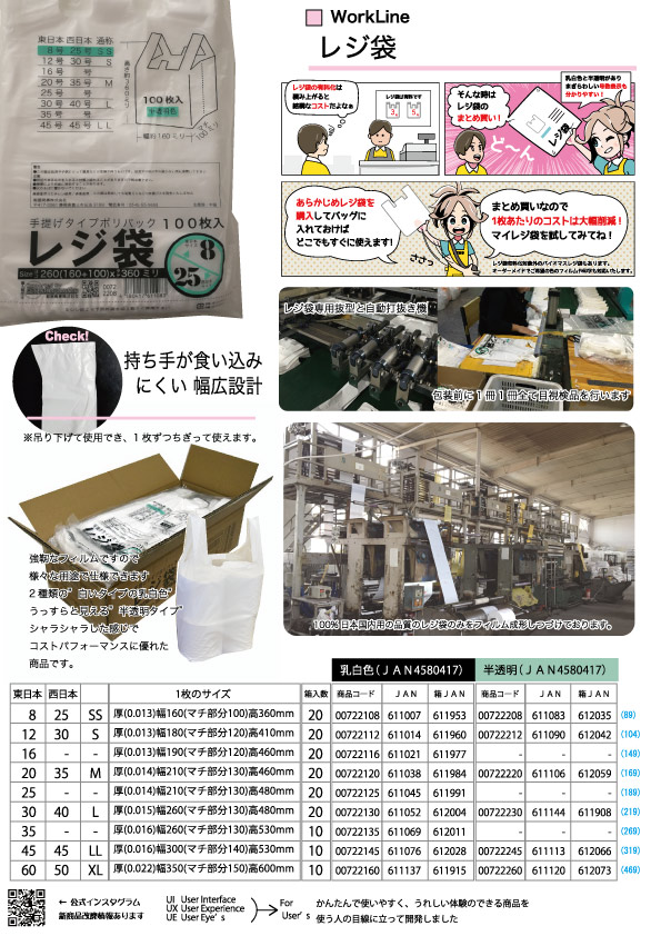 紺屋商事 レジ袋 半透明 東日本 8号 西日本 25号 100枚入  袋 160(260)x360 手提げ袋 SSサイズ